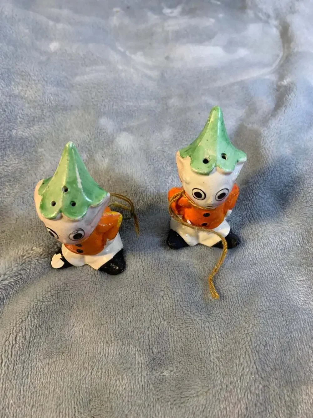 Antique Christmas Elf Pixie Salt and Pepper Shakers Made in Japan